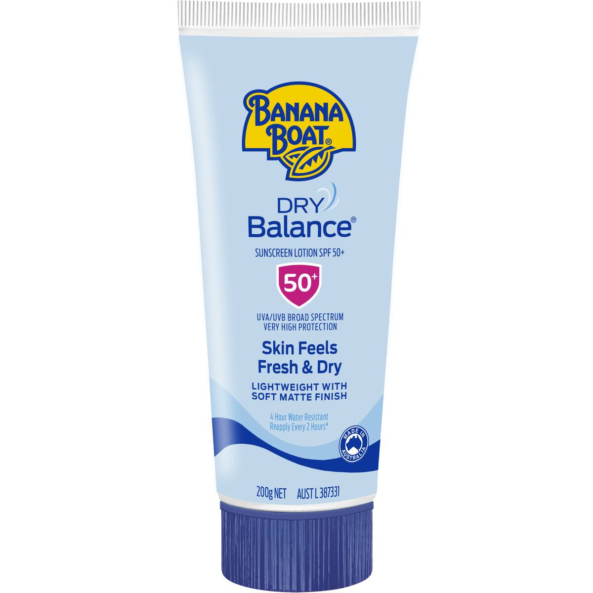 Banana Boat Spf 50+ Dry Balance Sunscreen Lotion 200g