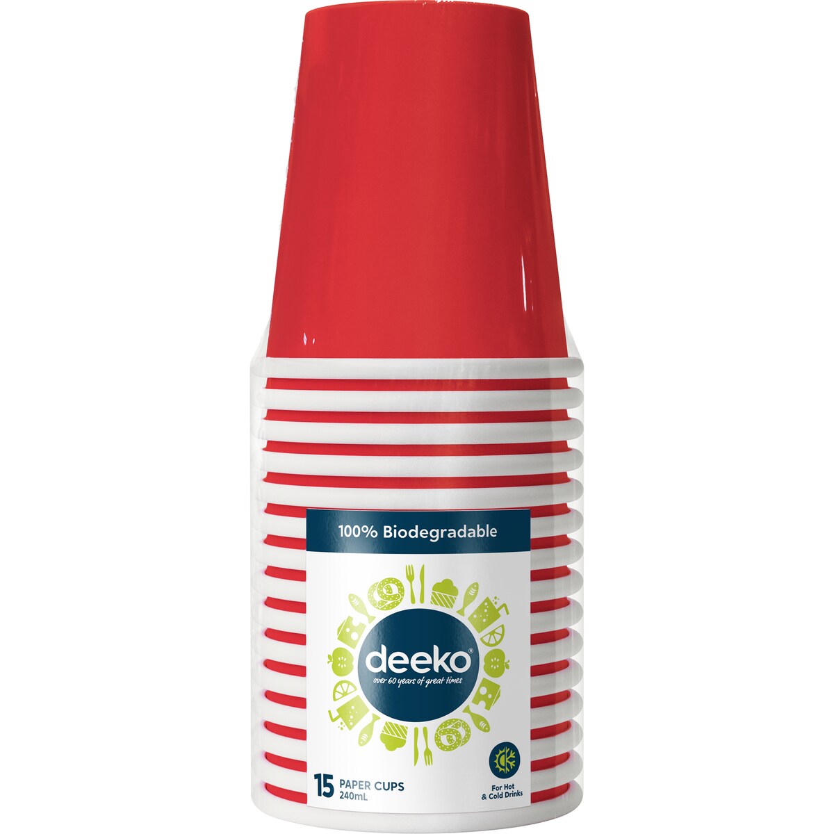Deeko Paper Cups 15 Pack