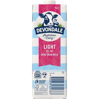 Devondale Semi Skim Milk Long Life Uht Milk 1l