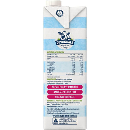 Devondale Semi Skim Milk Long Life Uht Milk 1l