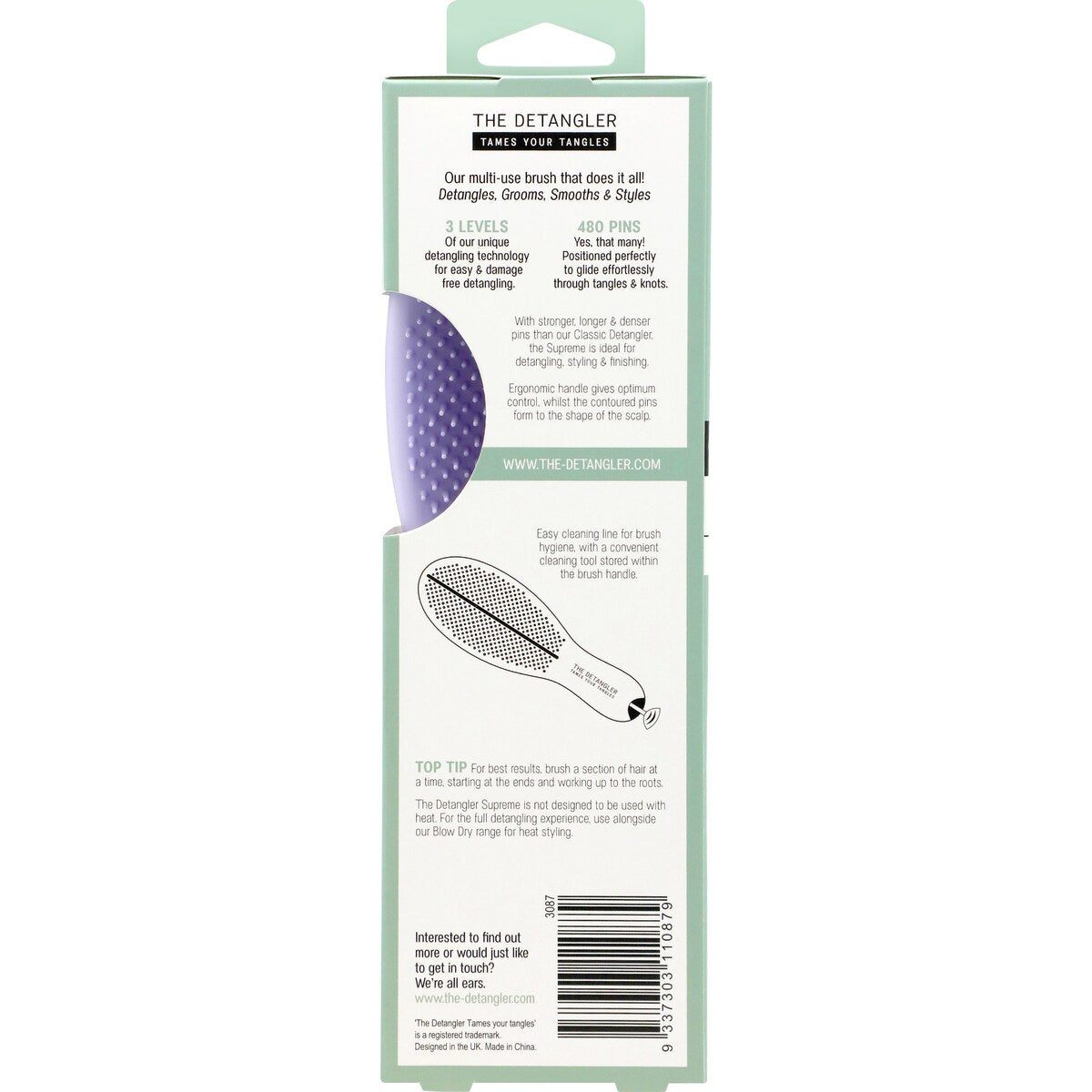The Detangler The Supreme Detangling Hair Brush each