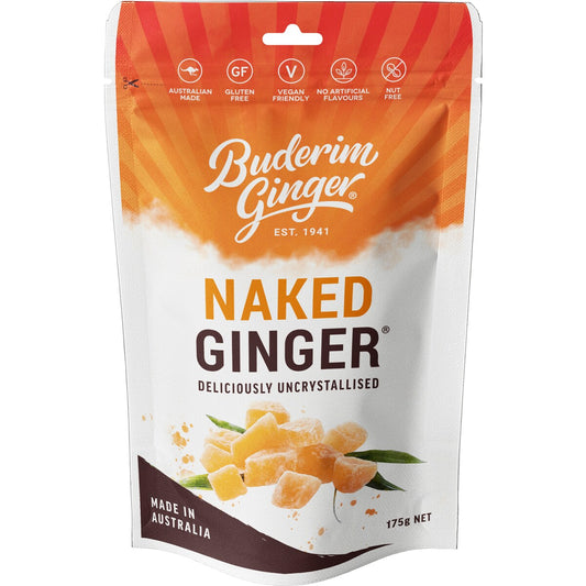 Buderim Ginger Naked Ginger Uncrystallised 175g