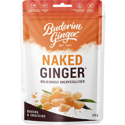 Buderim Ginger Naked Uncrystallised 175g