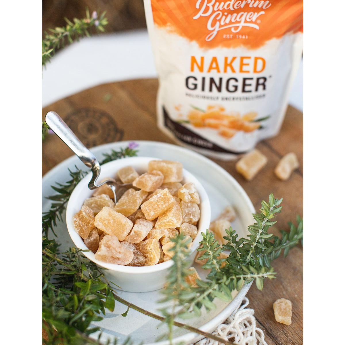 Buderim Ginger Naked Uncrystallised 175g