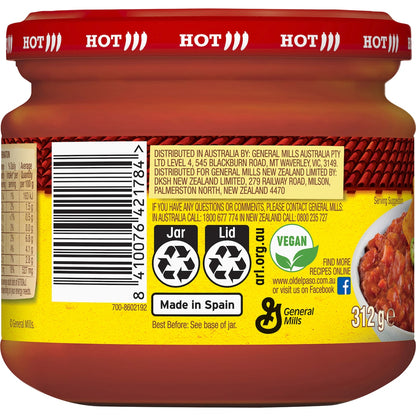 Old El Paso Chunky Salsa Dip Hot 312g