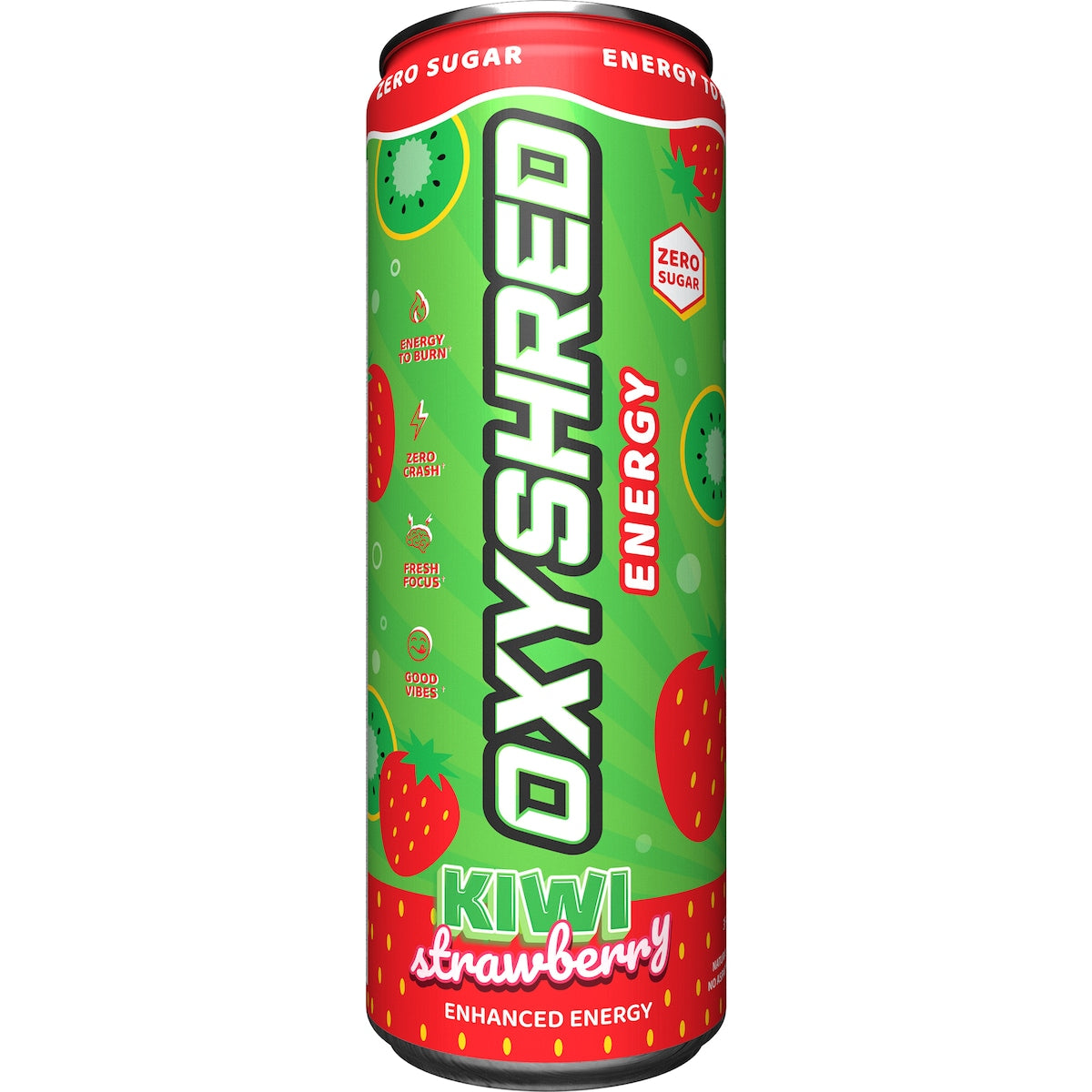 Oxyshred Ultra Energy Zero Sugar Kiwi Strawberry Can 355ml
