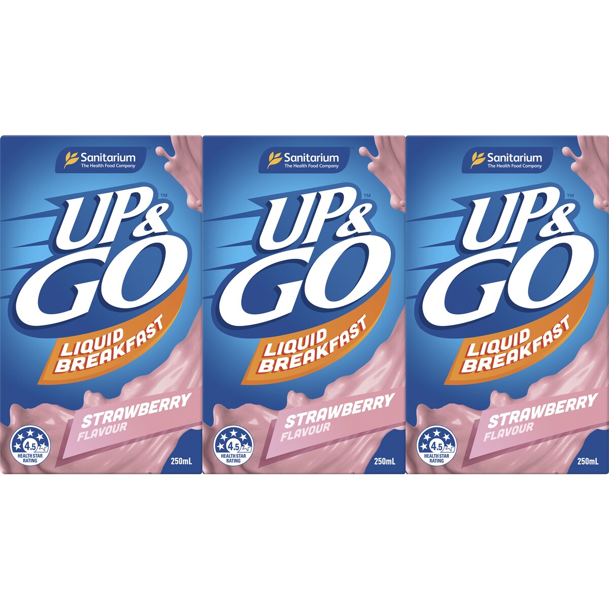 Sanitarium Up&Go Liquid Breakfast Strawberry 3 Pack