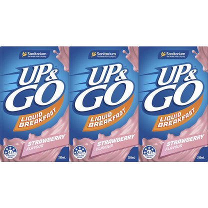 Up&go Liquid Breakfast Strawberry 250ml X 3 Pack