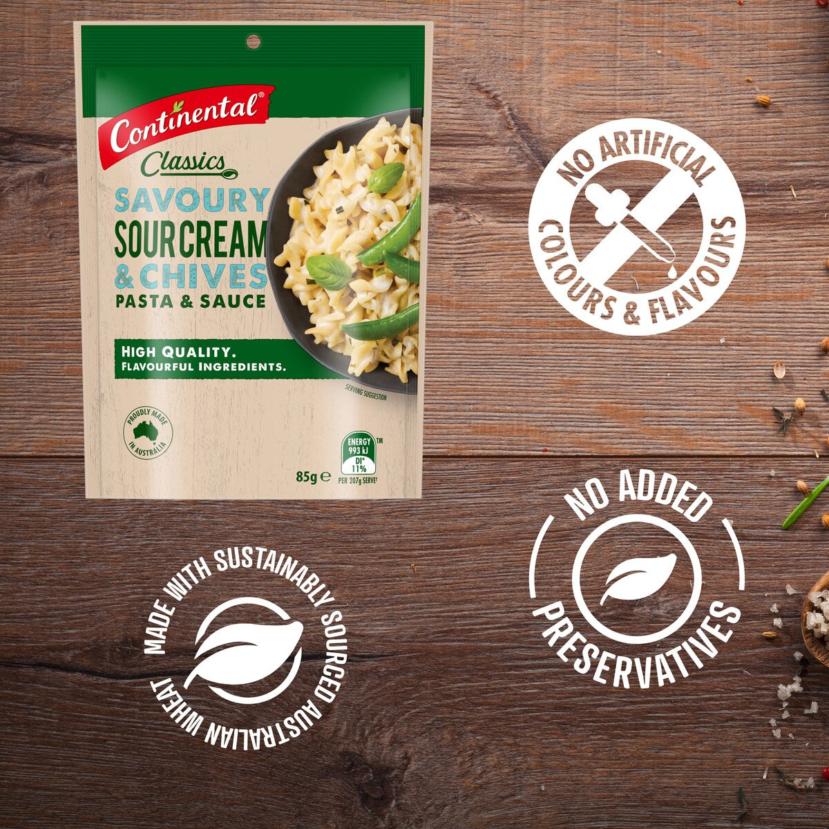 Continental Classics Pasta & Sauce Sour Cream & Chives 85 G