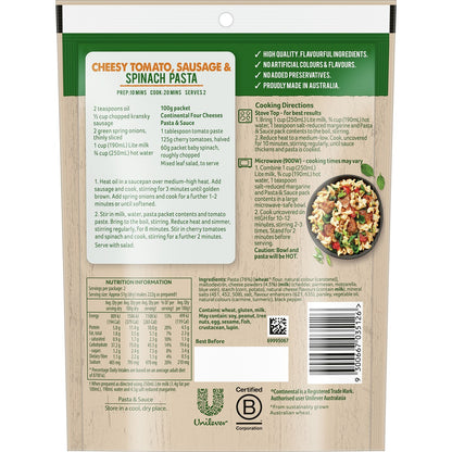 Continental Four Cheeses Pasta & Sauce 100g