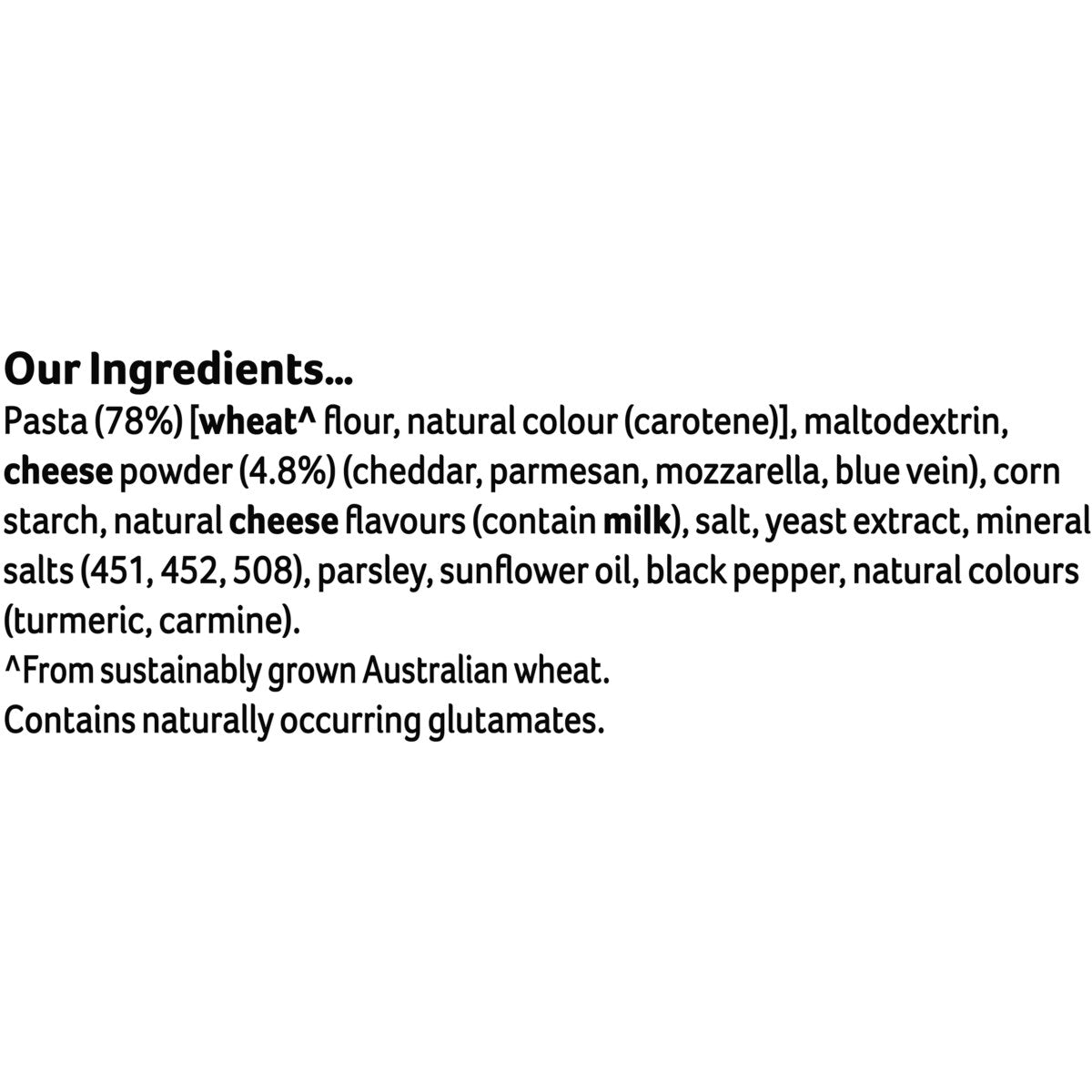 Continental Four Cheeses Pasta & Sauce 100g