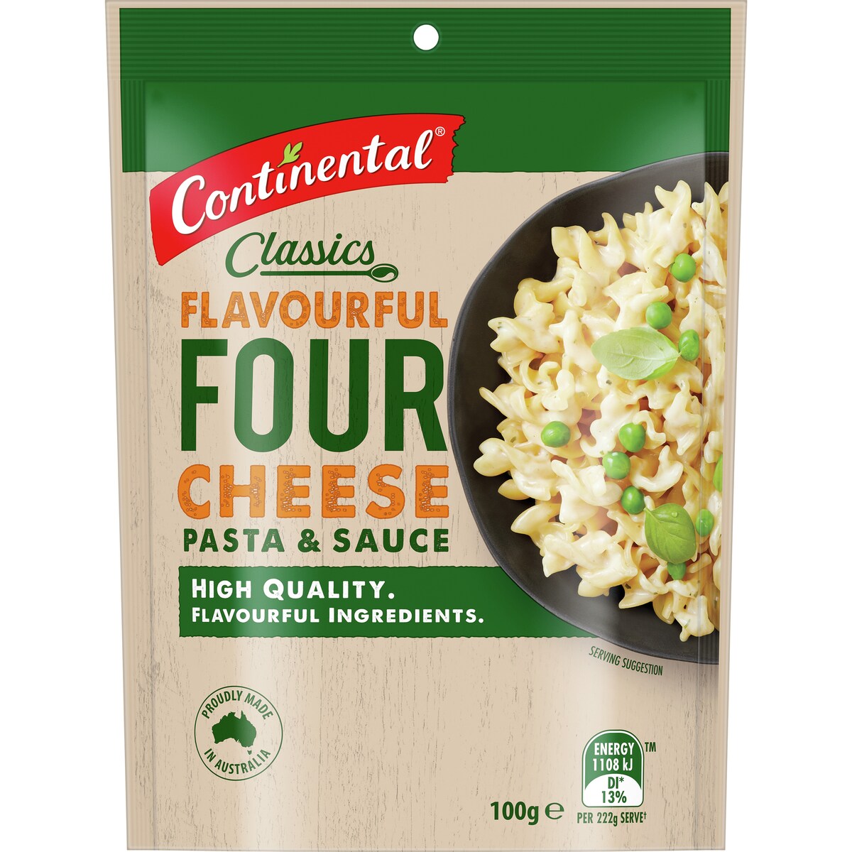 Continental Four Cheeses Pasta & Sauce 100g