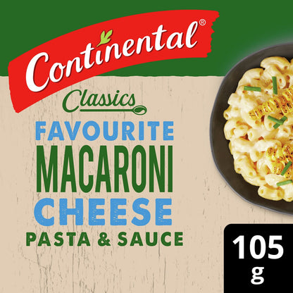 Continental Classics Pasta & Sauce Macaroni Cheese Serves 2 105 G