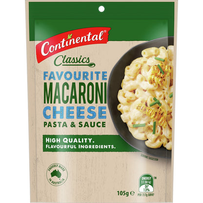 Continental Classics Pasta & Sauce Macaroni Cheese Serves 2 105 G