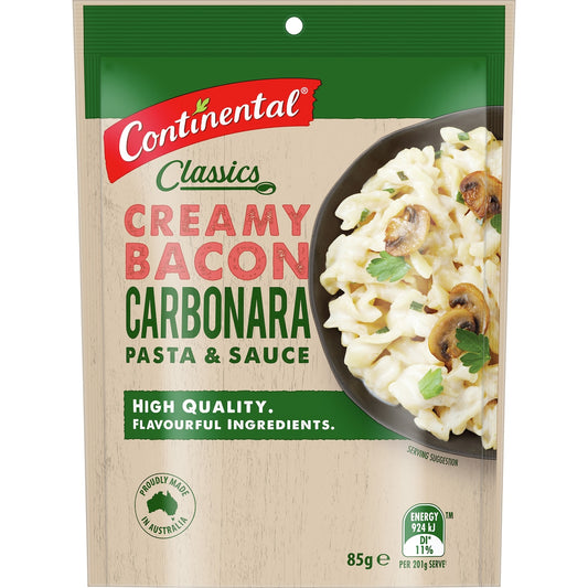 Continental Classics Pasta & Sauce Creamy Bacon Carbonara 85g