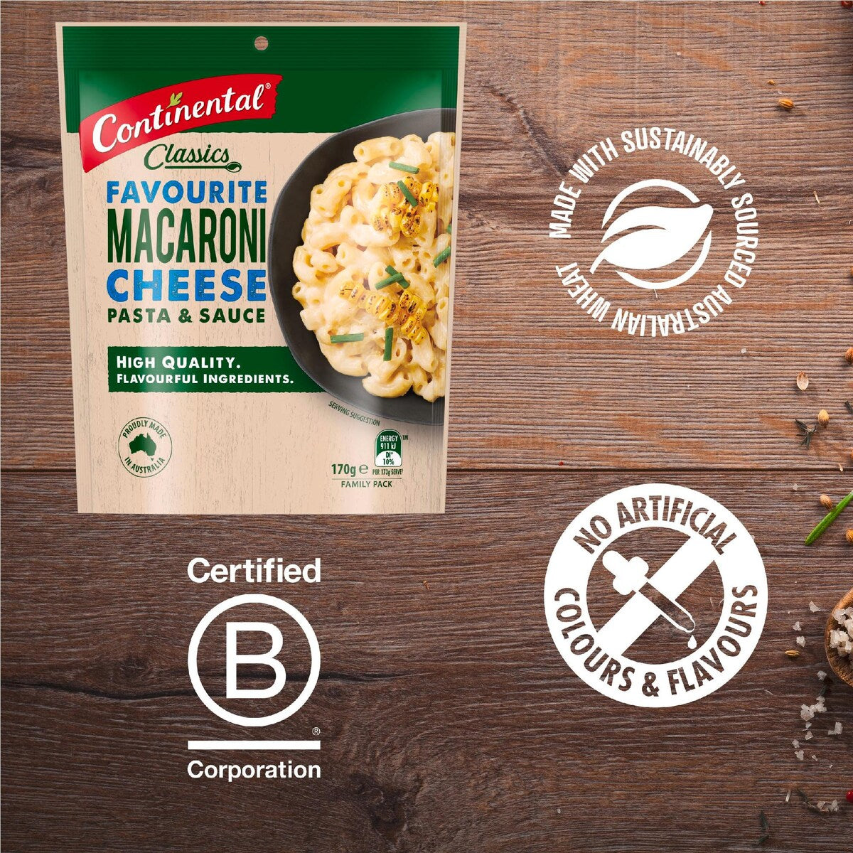 Continental Classics Pasta & Sauce Macaroni Cheese Family Pack 170g