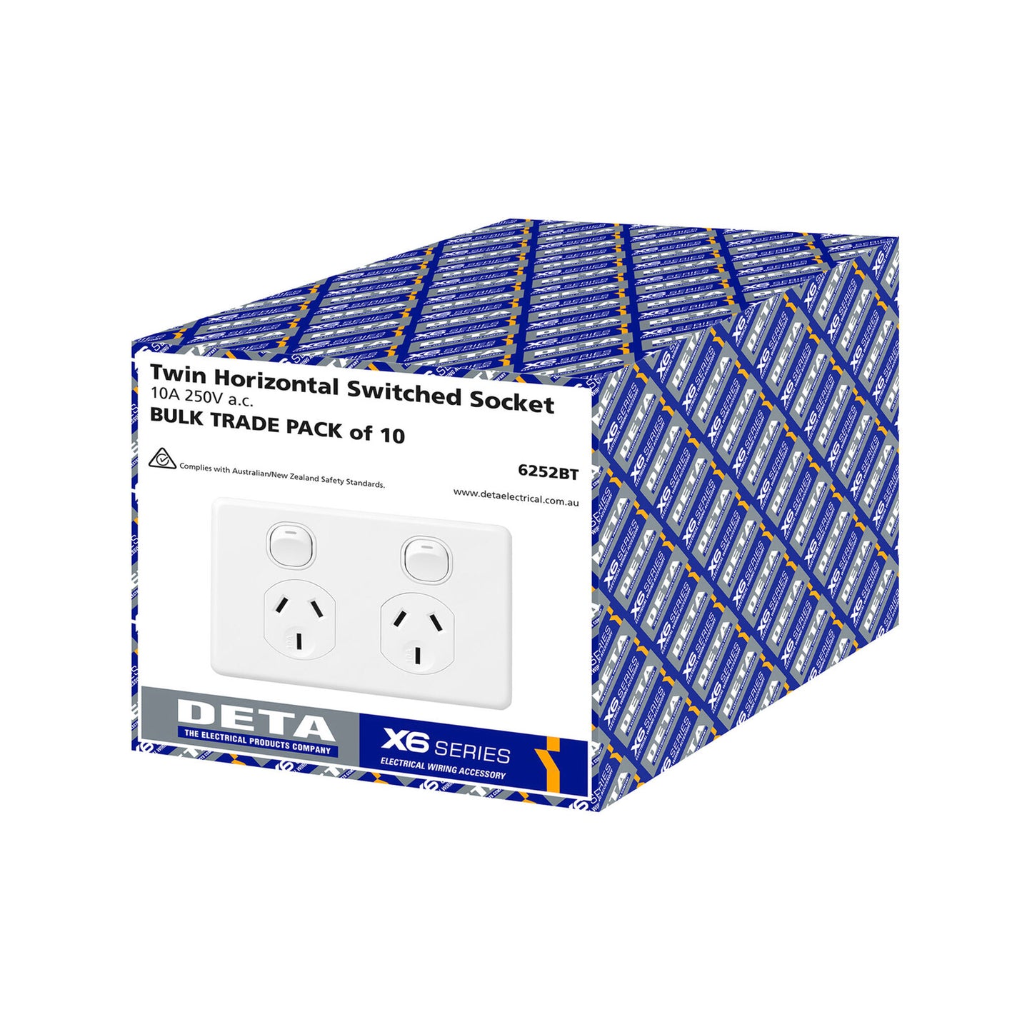 Deta X6 Double Power Point - 10 Pack