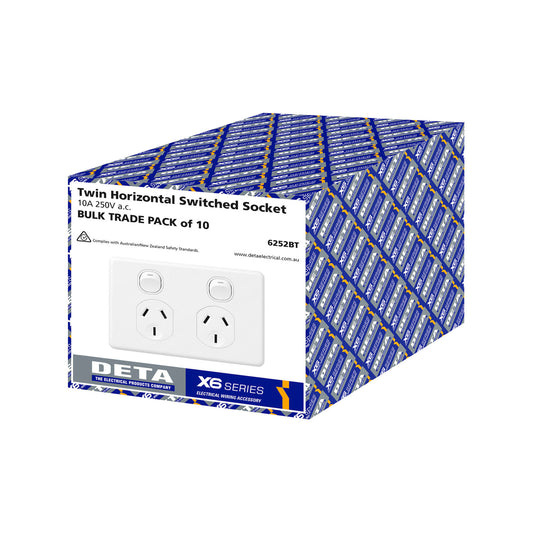 Deta X6 Double Power Point - 10 Pack