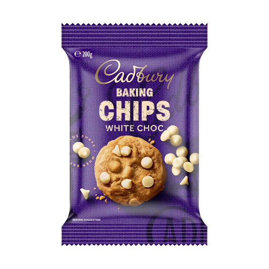 Cadbury White Choc Baking Chips - 200g