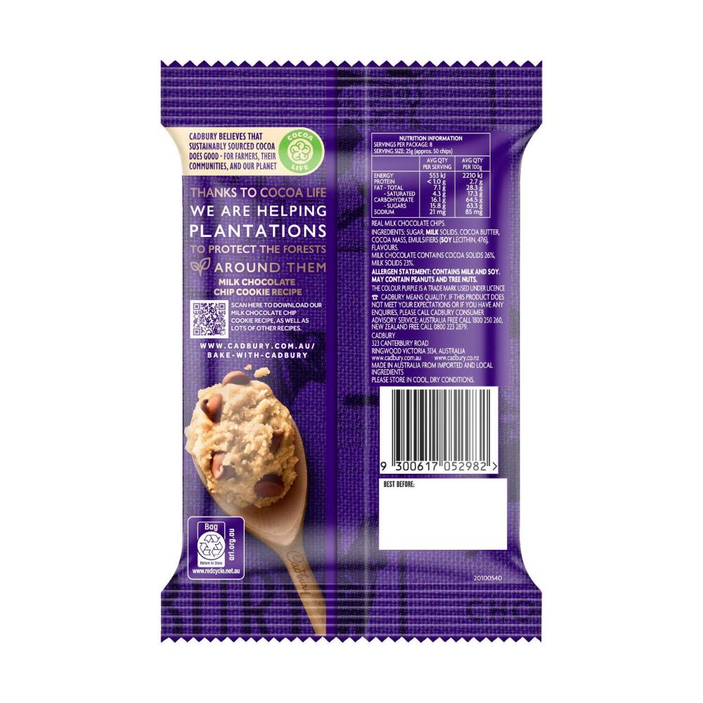 Cadbury Milk Chocolate Baking Chips - 200g