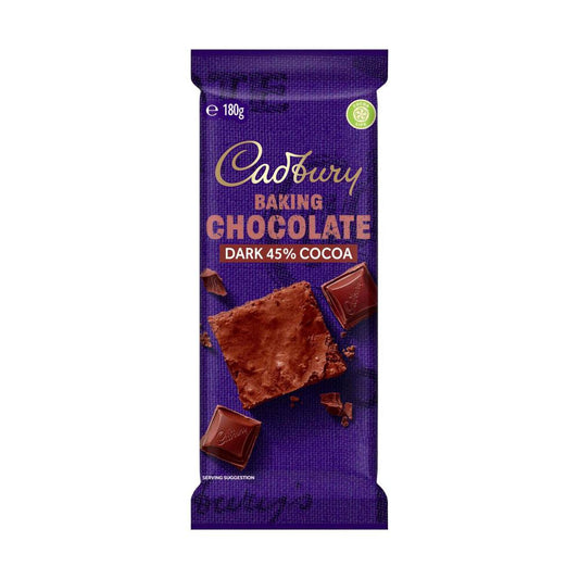 Cadbury Baking Dark Chocolate Block - 180g