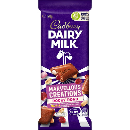 Cadbury Dairy Milk Marvellous Creation Rocky Road Chocolate Block 190g