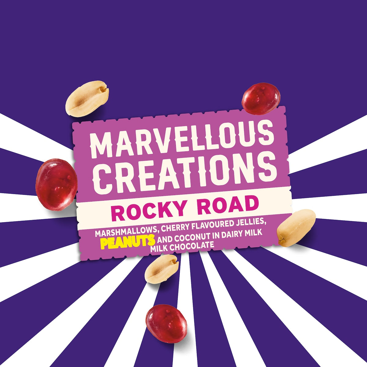 Cadbury Dairy Milk Marvellous Creation Rocky Road Chocolate Block 190g