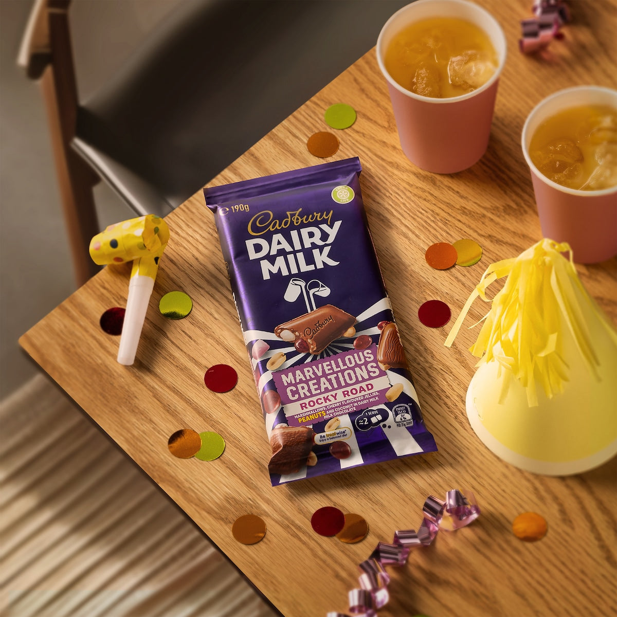 Cadbury Dairy Milk Marvellous Creation Rocky Road Chocolate Block 190g