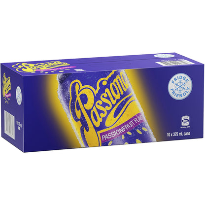 Passiona Passionfruit Soft Drink Cans 375ml X 10 Pack