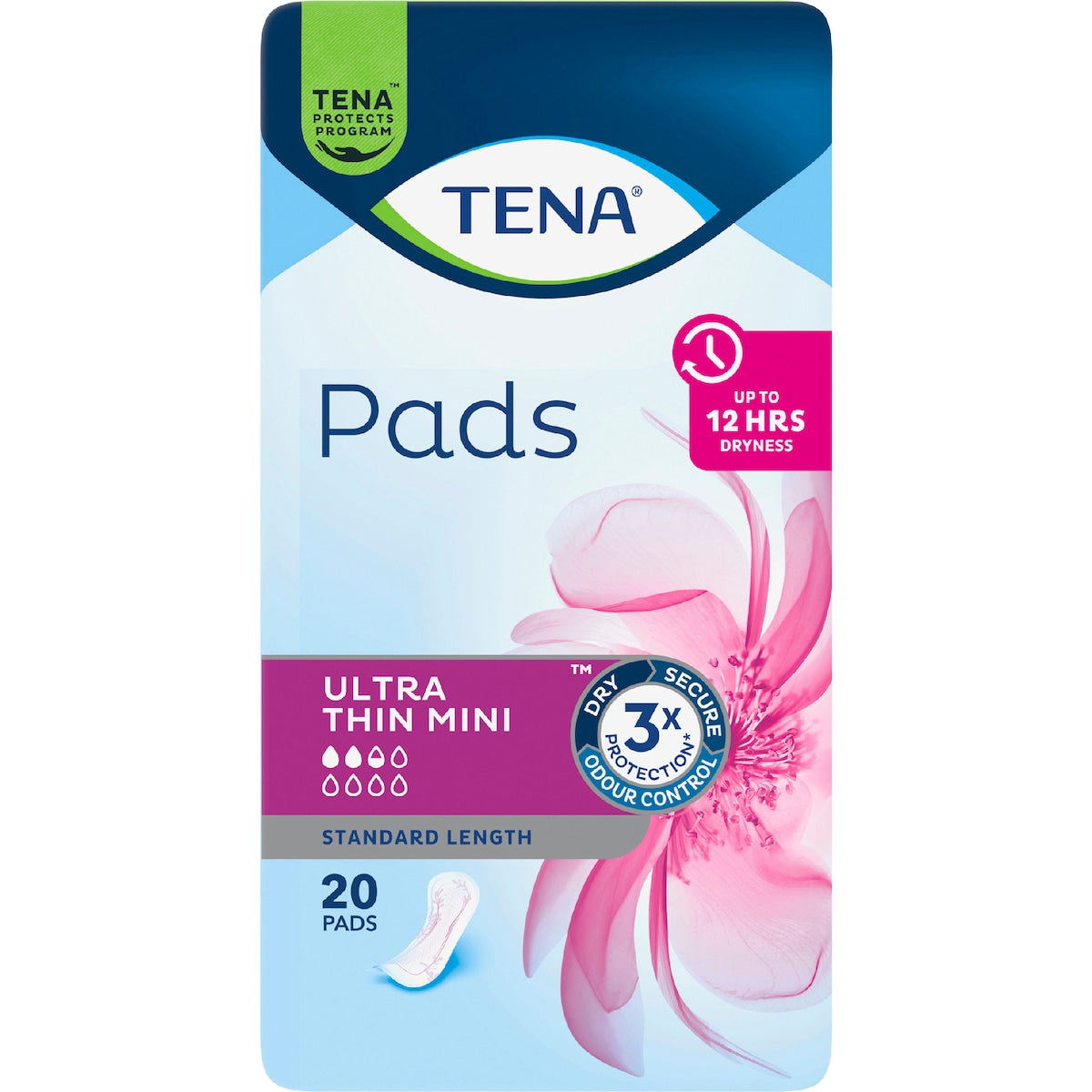 Tena Incontinence Pads Ultra Thin Mini 20 Pack