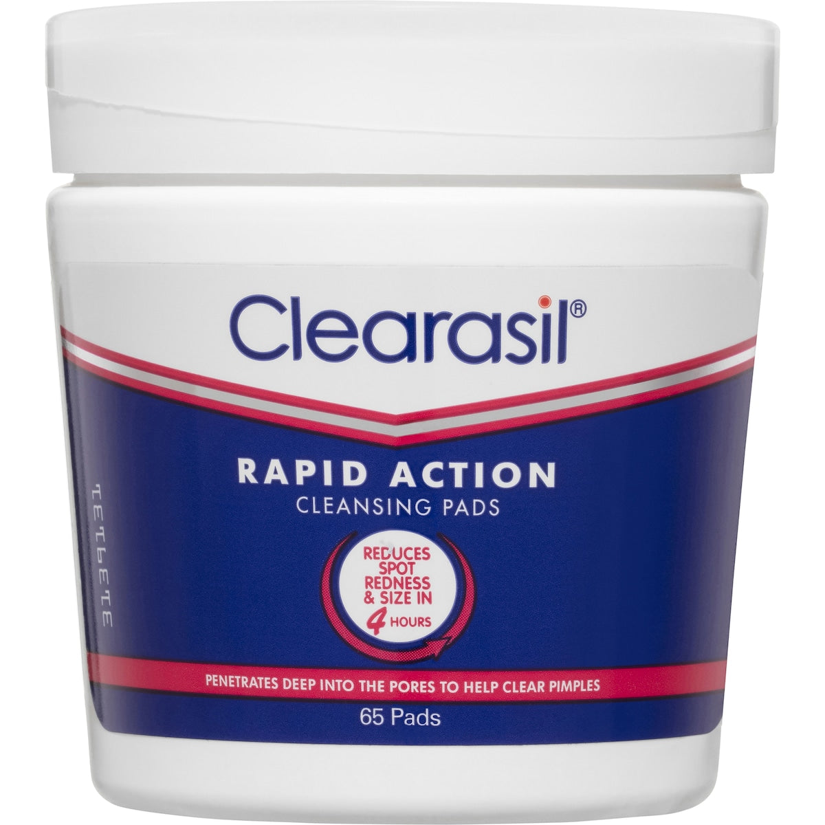 Clearasil Rapid Action Pimple Face Cleanser Pads 65 Pack