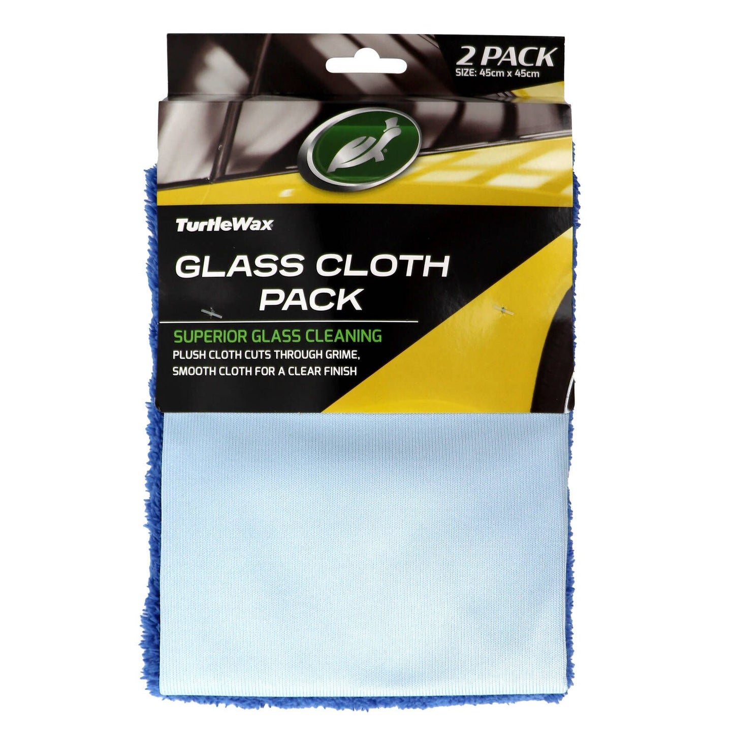Turtle Wax Glass Cloth - 45 x 45cm - 2 Pack