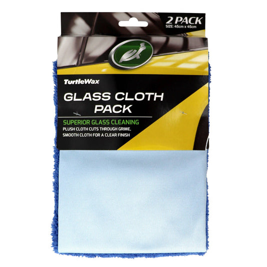 Turtle Wax Glass Cloth - 45 x 45cm - 2 Pack