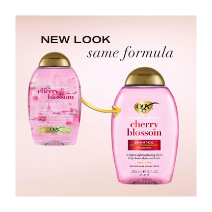 Ogx Heavenly Hydration + Shine Cherry Blossom Shampoo For Thin An ... 385mL