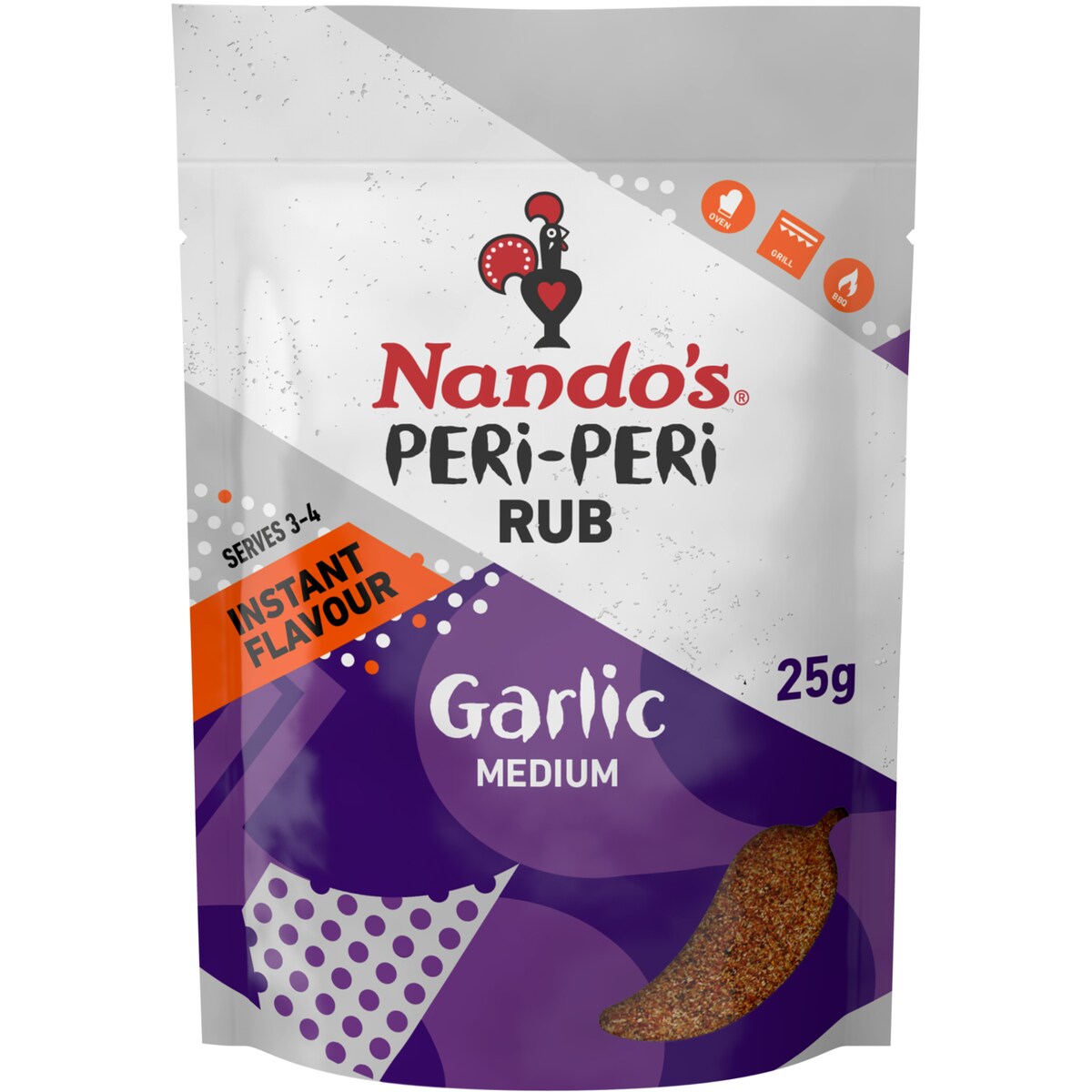 Nandos Peri Peri Rub Garlic Medium 25g