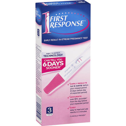 First Response Pregnancy Test Instream Test 3 pack