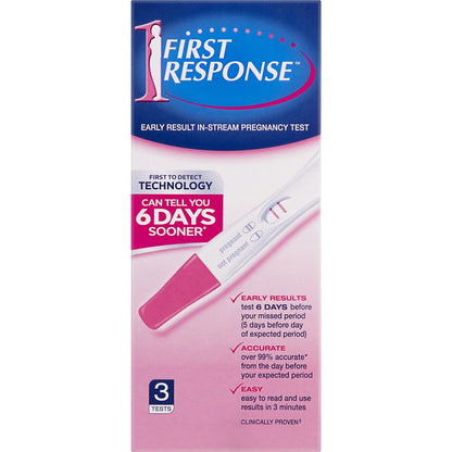 First Response Pregnancy Test Instream Test 3 pack
