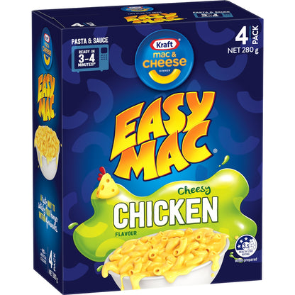 Kraft Easy Mac & Cheese Macaroni Pasta Cheesy Chicken Noodles 280g