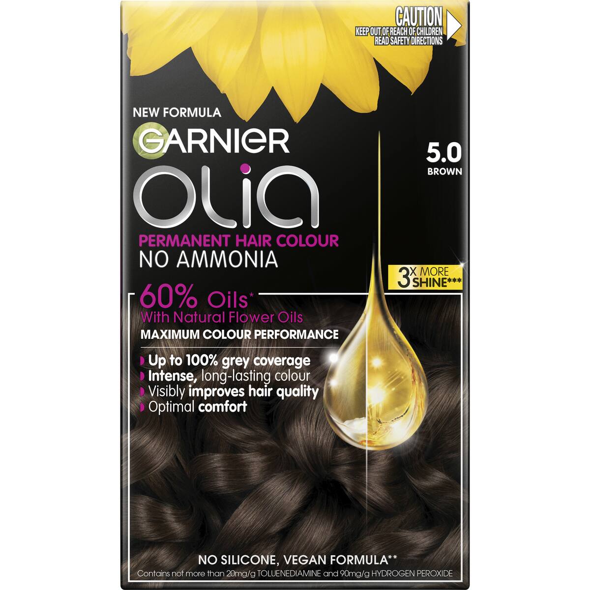 Garnier Olia Permanent Hair Colour Brown Each