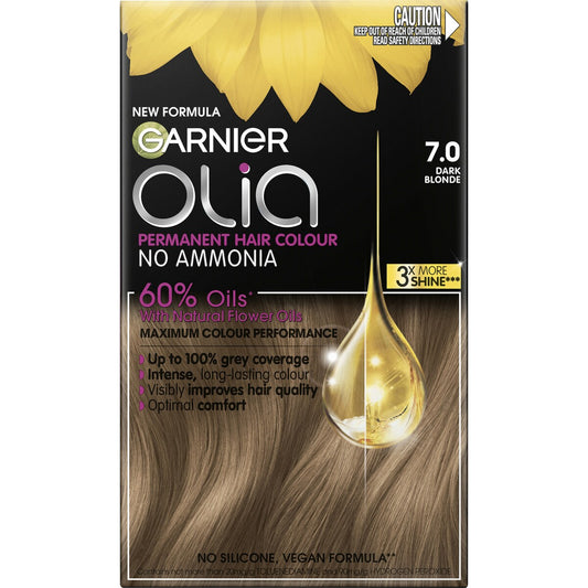 Garnier Olia Permanent Hair Colour Dark Blonde each