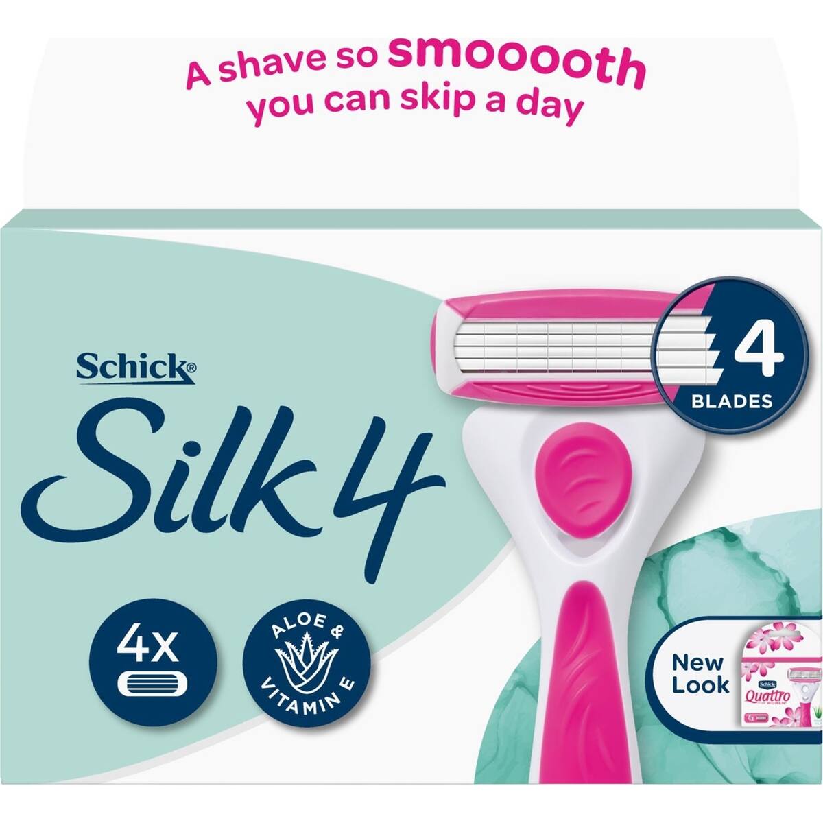 Schick Razor Blades Quattro For Women Cartridges 4 Pack