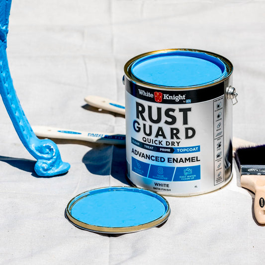 White Knight Rust Guard Satin Enamel Paint - 1L
