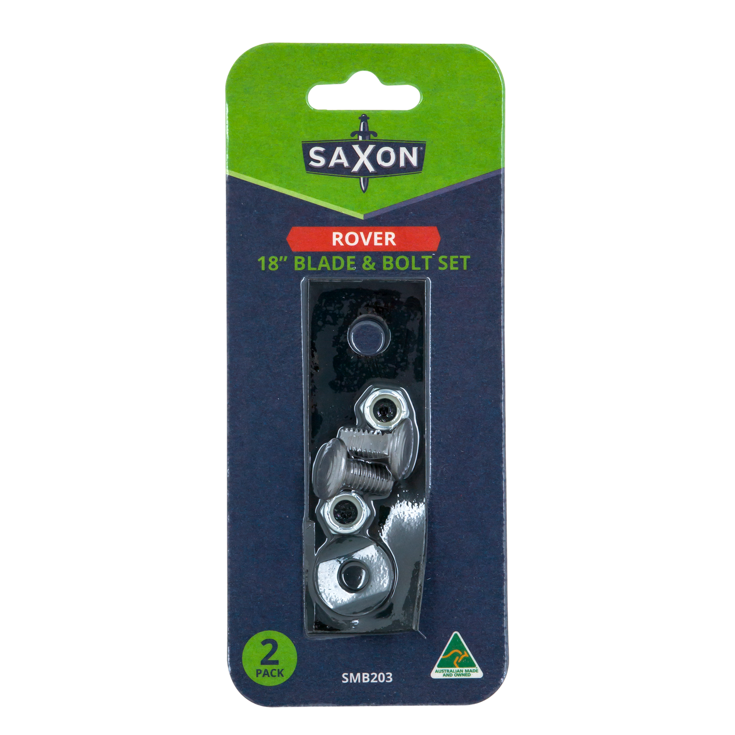 Saxon Rover Mower 18" Blade and Bolt Set SMB203 - 2 Pack