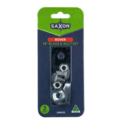 Saxon Rover Mower 18" Blade and Bolt Set SMB203 - 2 Pack