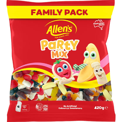Allens Party Mix Lollies Family Size Bag 420g