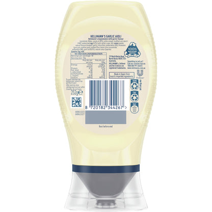 Hellmanns Garlic Aioli Squeeze Mayo 252g