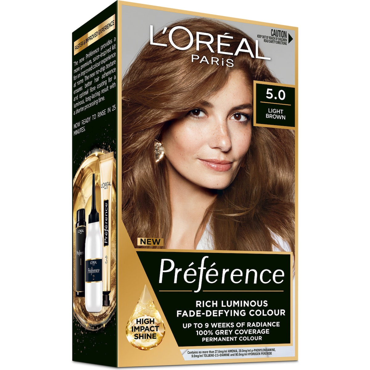 Loreal Paris Preference Hair Colour 5 Light Brown Each