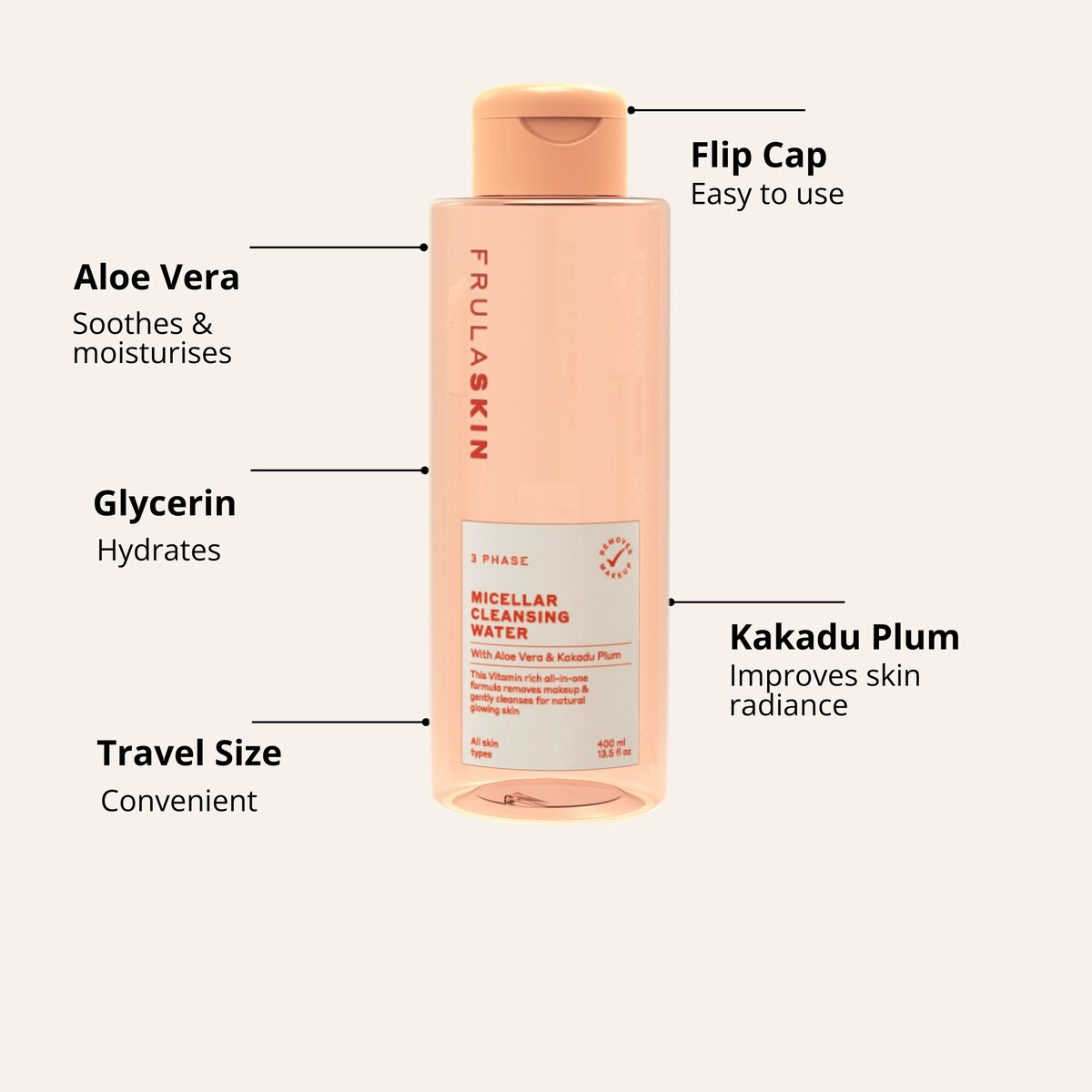 Frula 3 Phase Micellar Cleansing Water 400ml