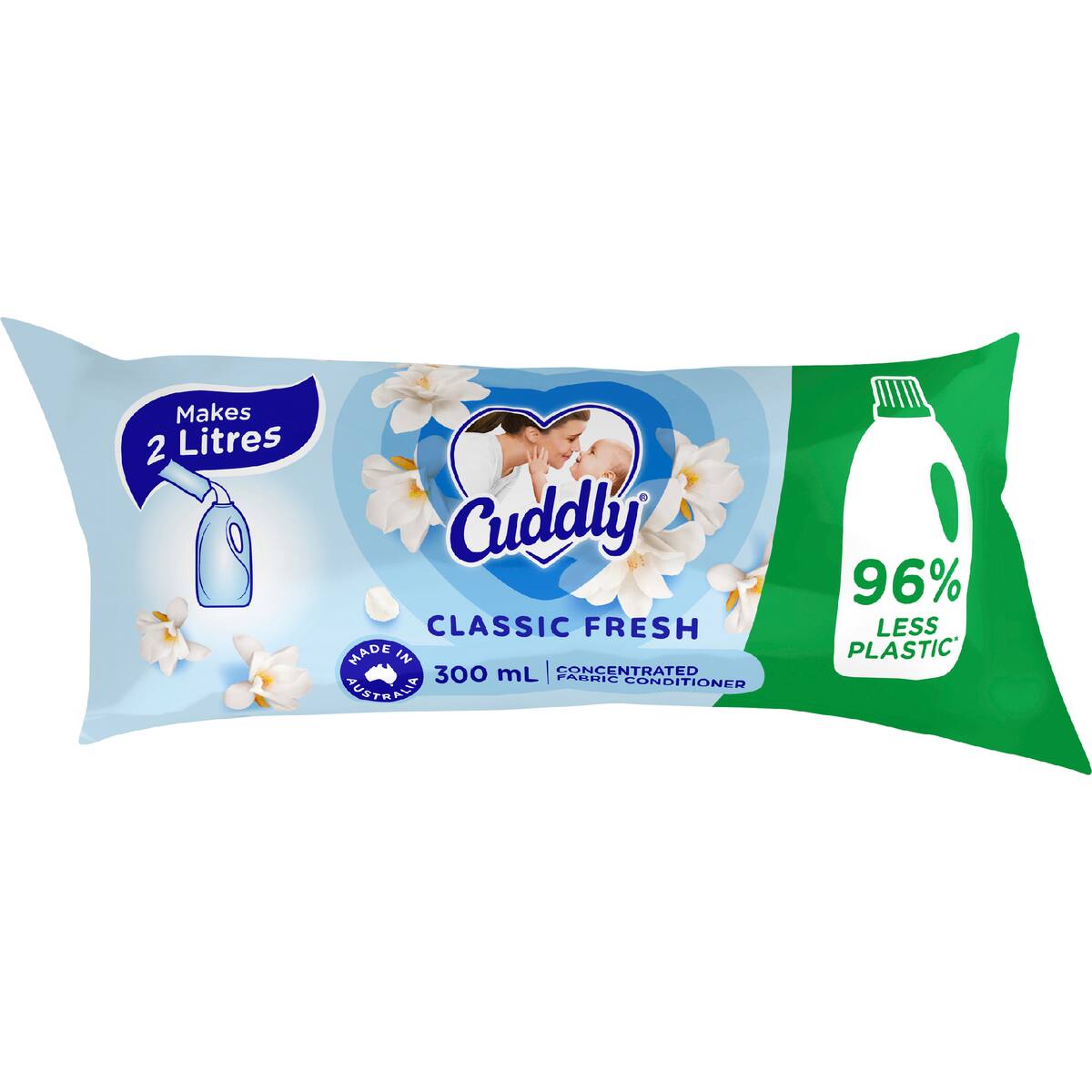 Cuddly Ultra Fabric Softener Refill Classic Fresh 300ml