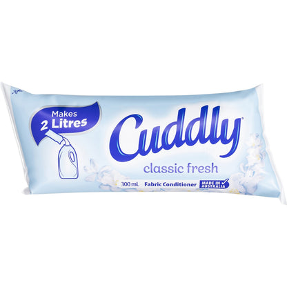 Cuddly Ultra Fabric Softener Refill Classic Fresh 300mL